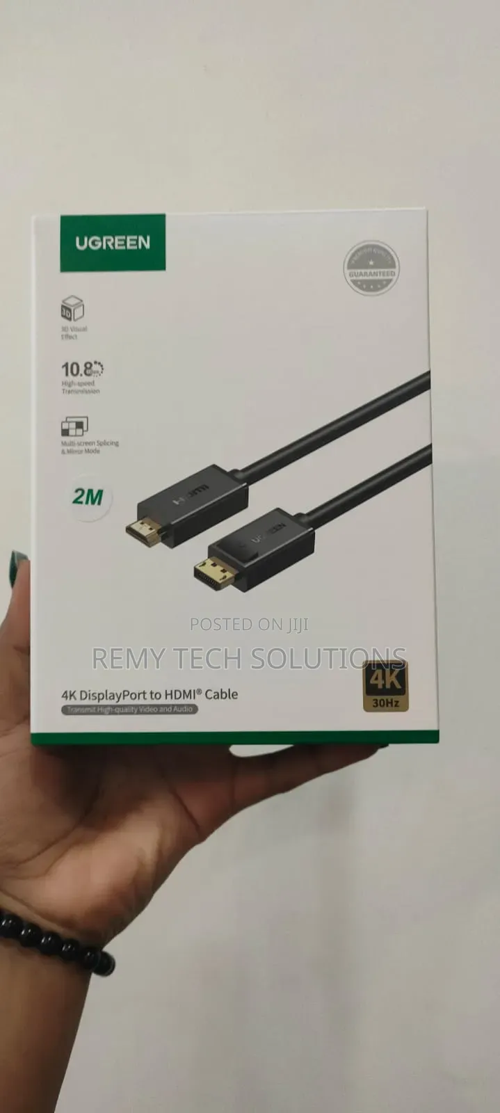 UGREEN Display Male to HDMI Male Cable 1m-Dp101