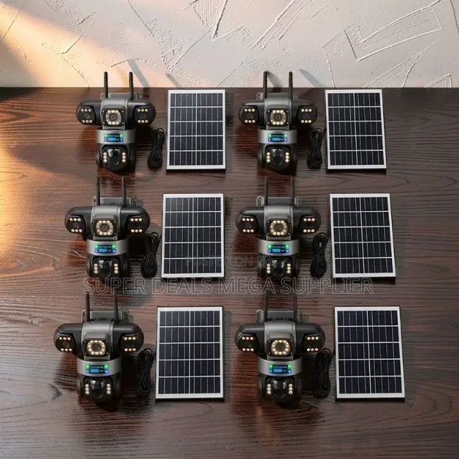 Panoramic HD 20MP Ultra HD 4G PTZ Triple Lens Solar Cameras