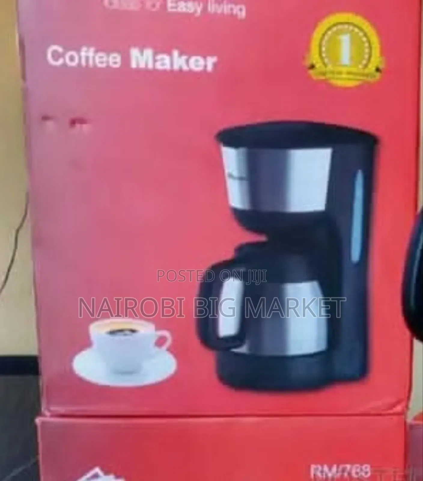 Ramtons Coffee Maker Anti Drip-1.5l Black