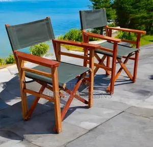 Foldable Canvas Camping Wooden Chair ~ Padded Finish Design.