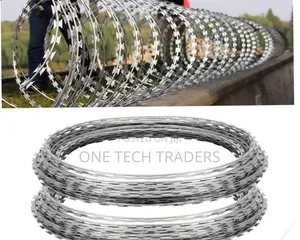 Razor Wire 10m Long Silver