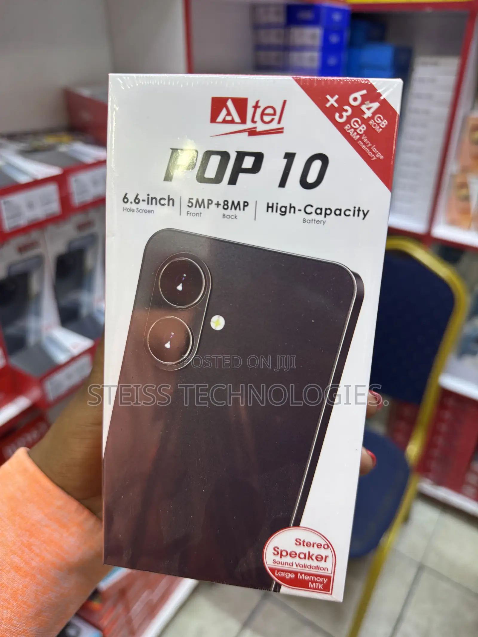 New Itel P12 8 GB Black
