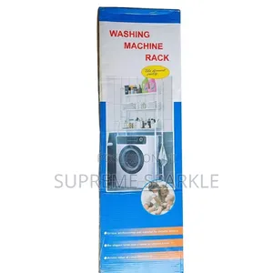 Washing Machine Rack 3-Tier Shelf Organizer White