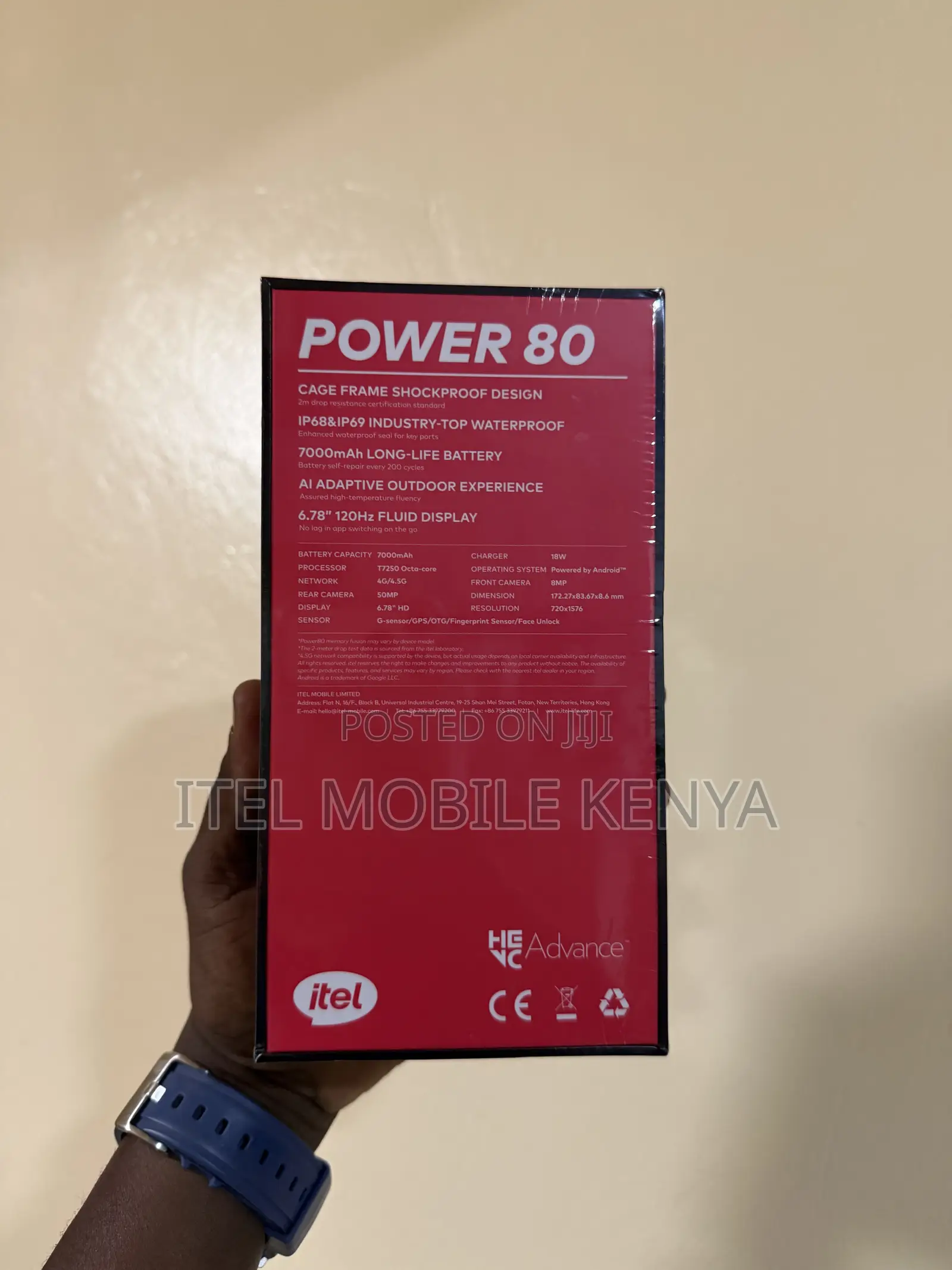 New Itel Power 80 128 GB Green