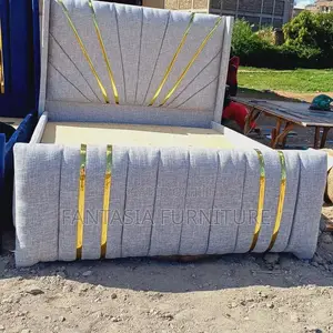 5x6 Grey Sunburst Chester Bed: Pay on Delivery