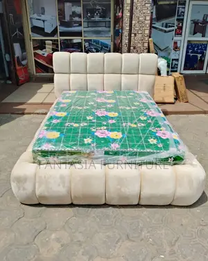 5x6 Cream Trendy Bubble Bed: Pay on Delivery