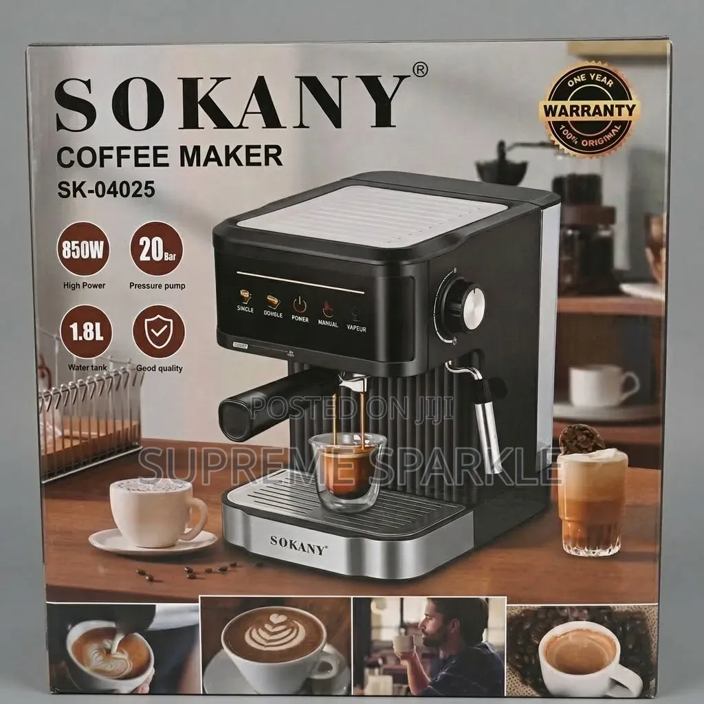 Espresso Commercial Coffee Maker SOKANY 1.8L 20Bar SK-04025