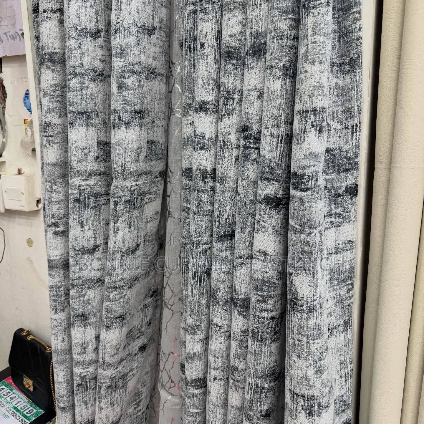 Black and White Curtains for Hooks