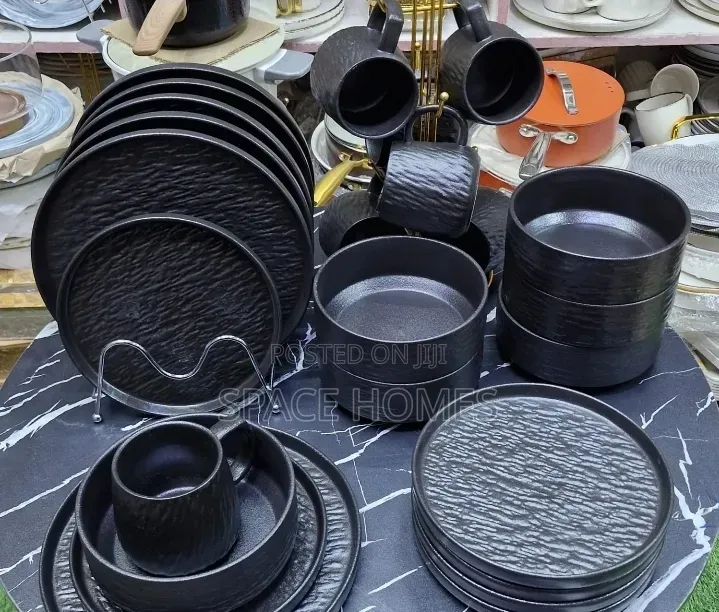 *24 PCS Rock Glazed Ceramic Dinner Set