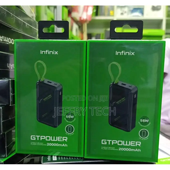 Infinix GT POWER 55W XP20GT 20000mAH Flash Charge Laptop Power Bank