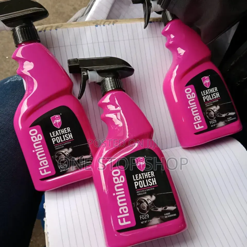 500ml Spray Bottle Flamingo Leather Polish Clean, Condition,protect