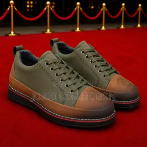 Mens Versace Leather Casual Sneakers