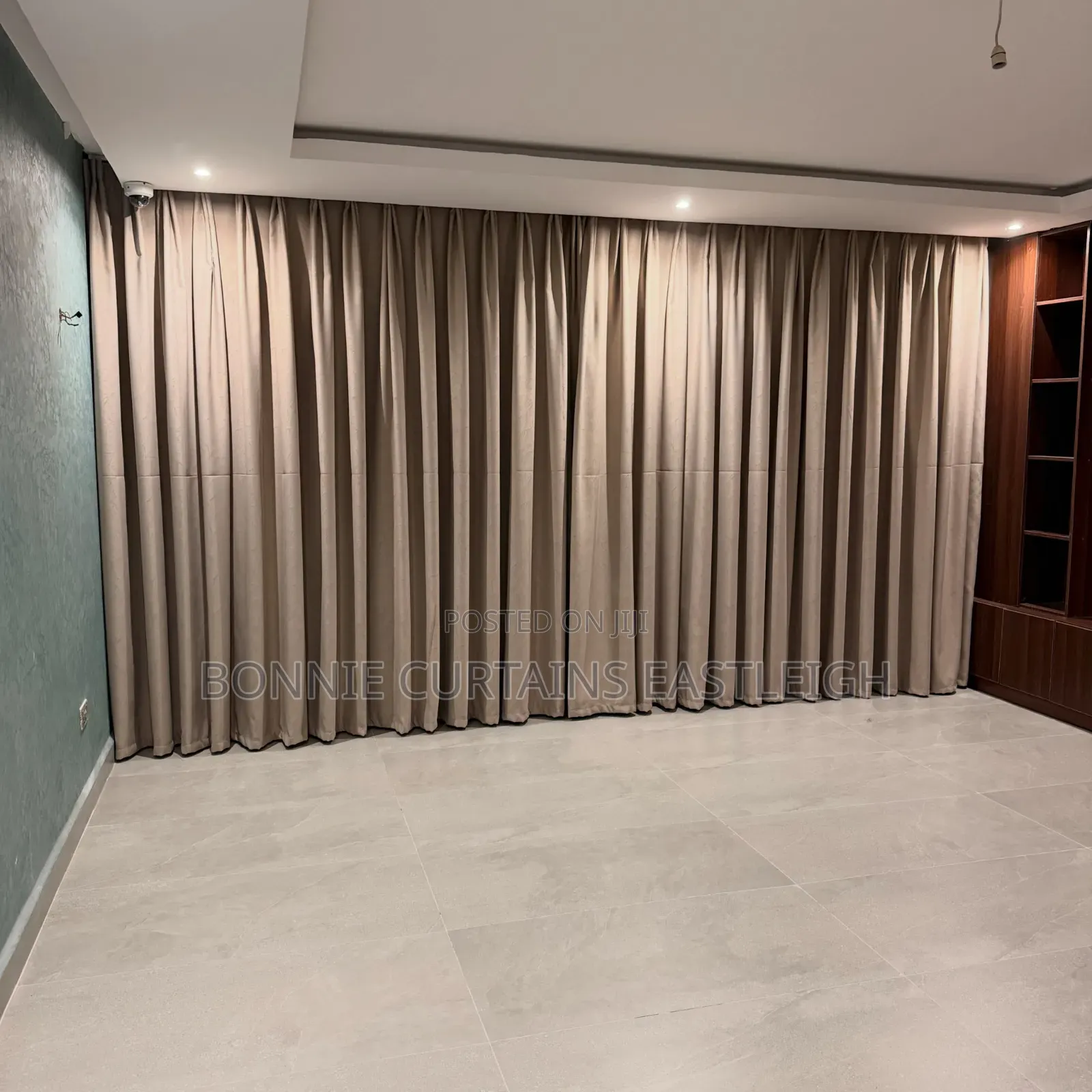 Light Blige Curtains and Gold Sheers for Dining Rooms