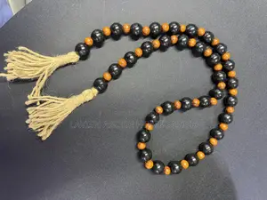 Black Brown Boho Bead Garland – Rustic Home Décor