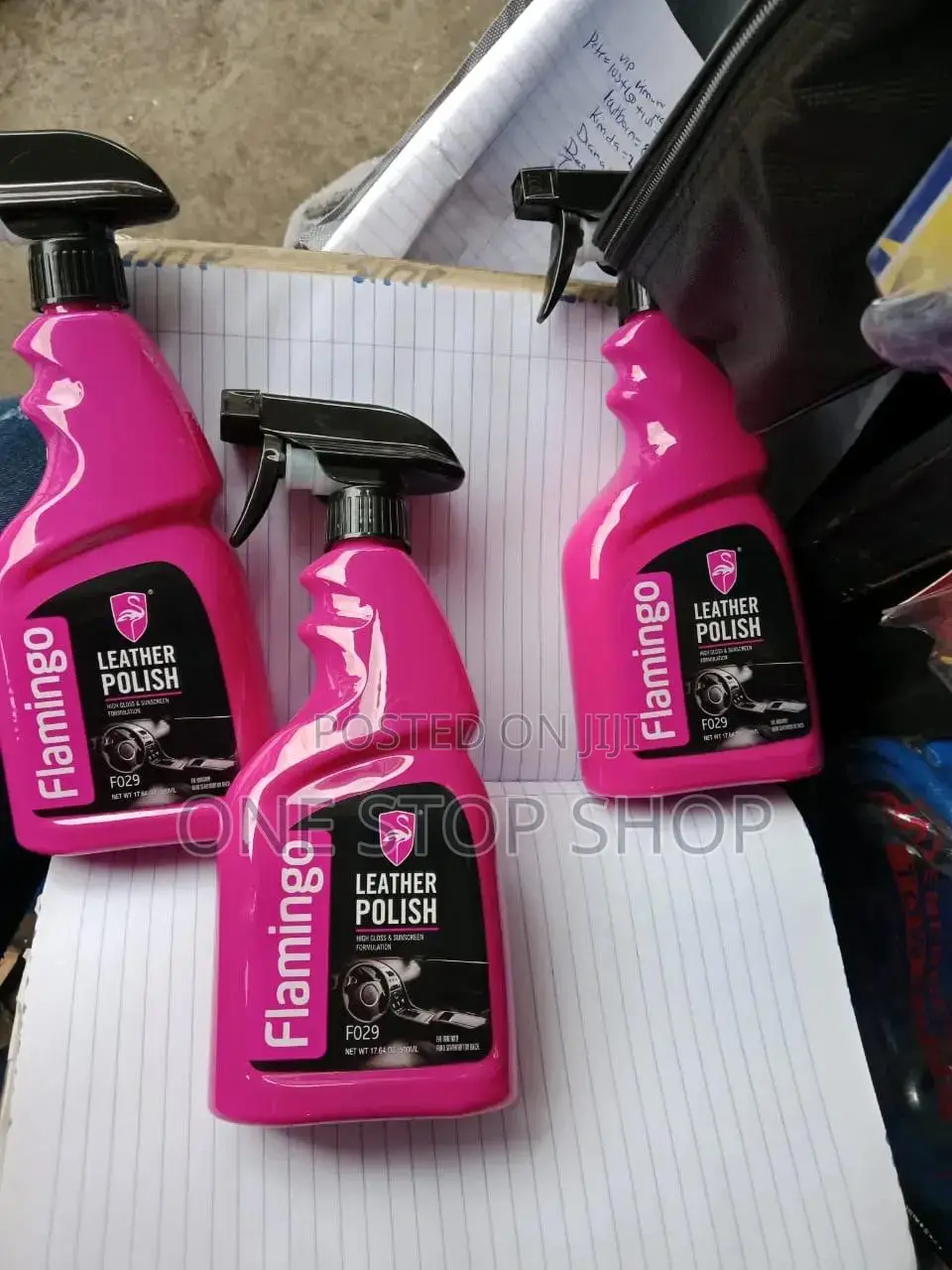 500ml Spray Bottle Flamingo Leather Polish Clean, Condition,protect