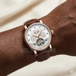 Tevise Brown/Black Skeleton Self-Winding Automatic