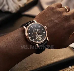 Tevise Brown/Black Skeleton Self-Winding Automatic