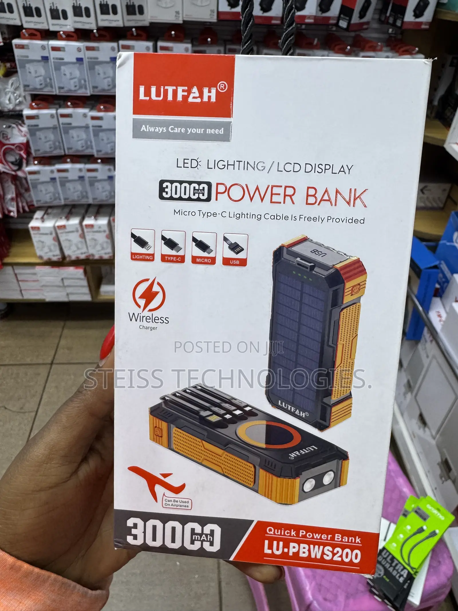 30000mah Magnetic and Solar Powerbank.
