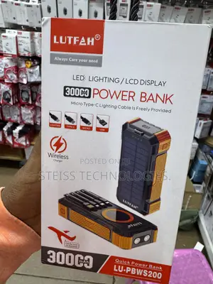 30000mah Magnetic and Solar Powerbank.