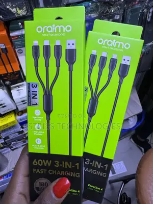 Oraimo 3 in 1 60w Cable