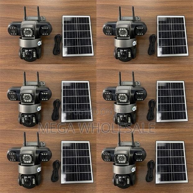 Human Detection 20MP Ultra HD 4G PTZ Triple Lens Solar Cameras