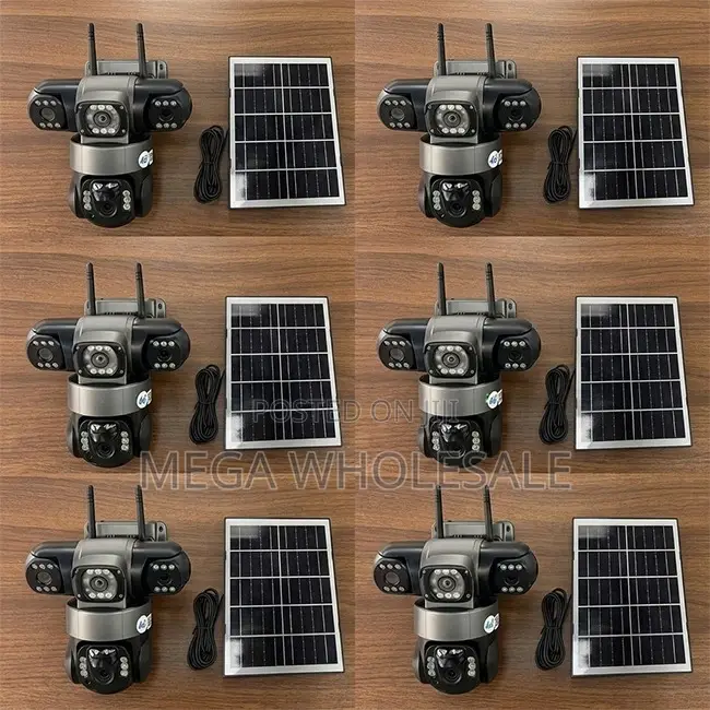 Human Detection 20MP Ultra HD 4G PTZ Triple Lens Solar Cameras