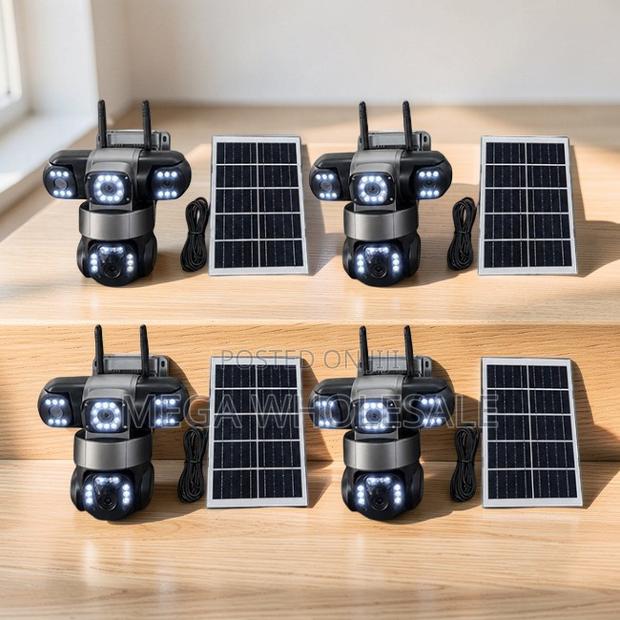 Auto Tracking 20MP Ultra HD 4G PTZ Triple Lens Solar Cameras