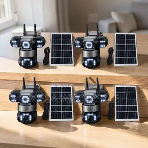 Full Color Night 20MP Ultra HD 4G PTZ Triple Lens Solar Cameras