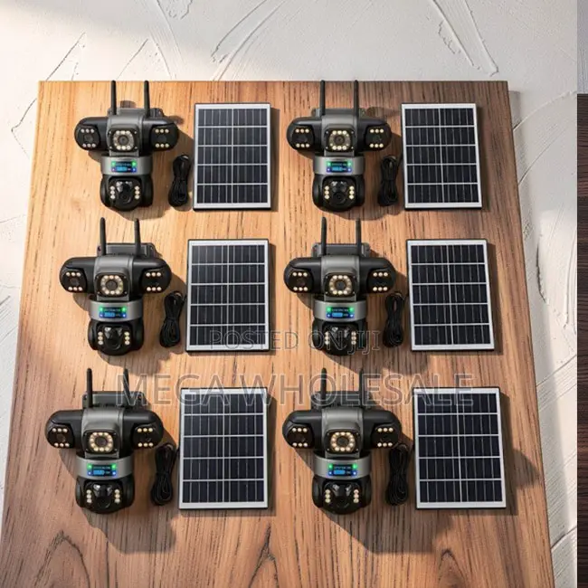 Solar Panel 20MP Ultra HD 4G PTZ Triple Lens Solar Cameras