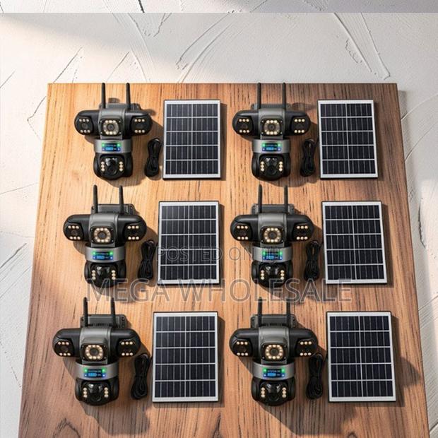Large Battery 20MP Ultra HD 4G PTZ Triple Lens Solar Cameras