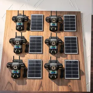 Loudspeaker 20MP Ultra HD 4G PTZ Triple Lens Solar Cameras