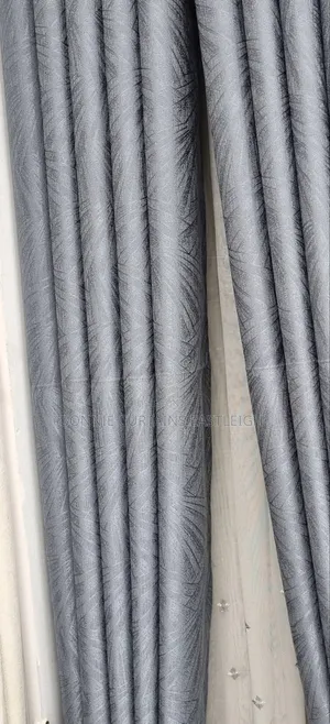 Grey Modern Curtains and Blige With Rings