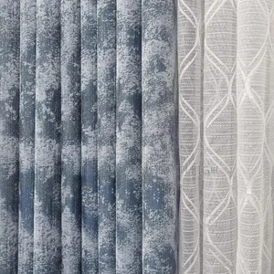 Grey Modern Curtains and Blige With Rings