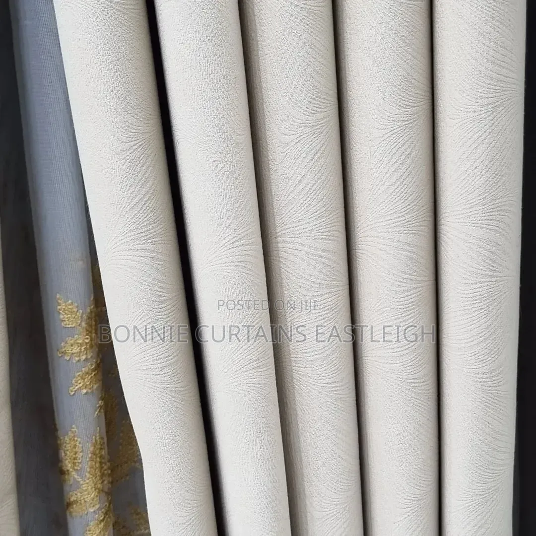 Cream Curtains and Gold Sheers for Modern Rooms