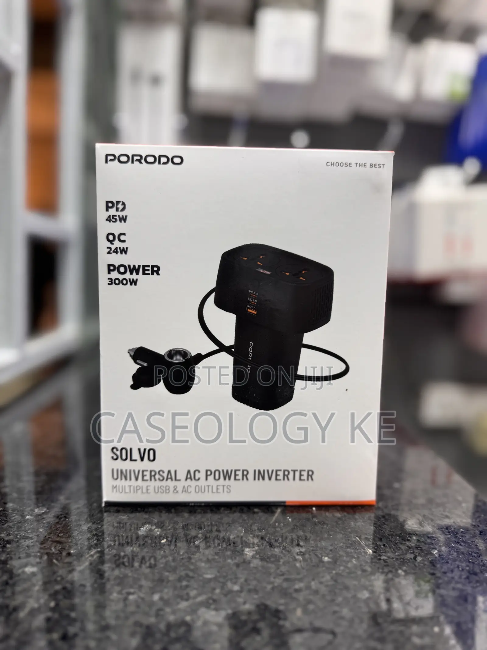 Porodo Solvo Universal AC Power Inverter 300W