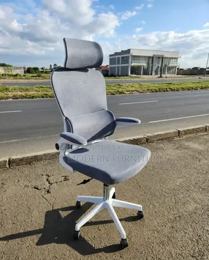 Grey Swivel Office Chair