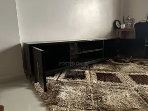 Mahogany Wood TV Stand (90 Inches)