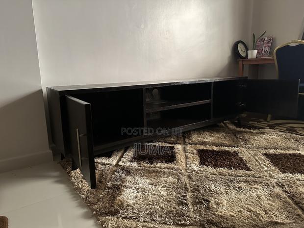 Mahogany Wood TV Stand (90 Inches)