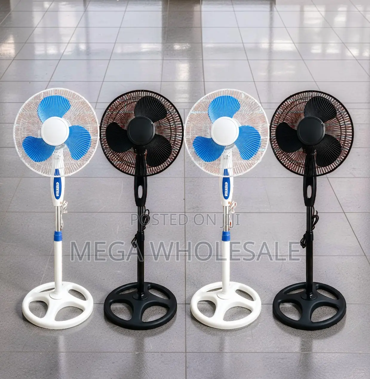 Wide Coverage, 3 Speed Motor 16′′ Electric Stand Fan