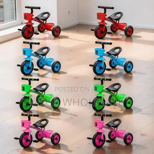 Light Weight Comfortable Seat 1-3yrs Age 3 Wheels Kids Tricycles.