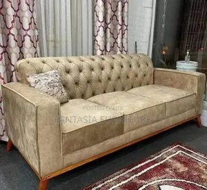 Brown Chesterfield 3-Seater Sofa + Free Delivery