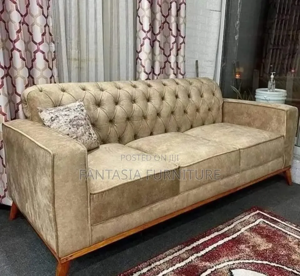 Brown Chesterfield 3-Seater Sofa + Free Delivery