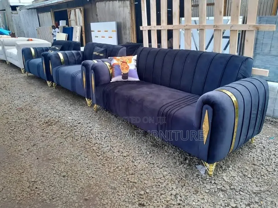 Navy Blue Sofa 3 Seater Sofa