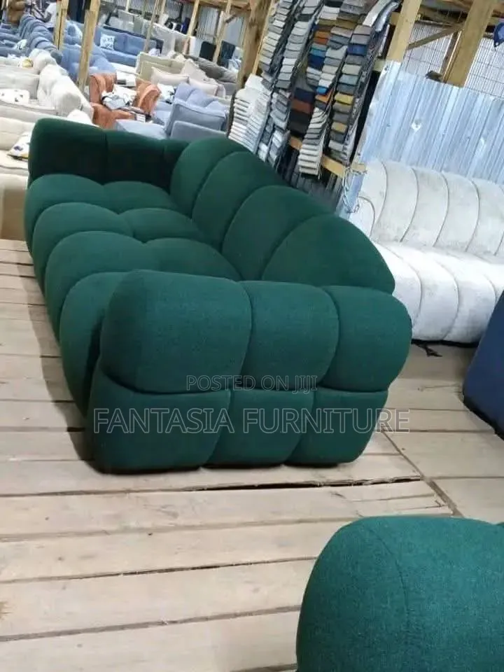 Green Velvet Bubble Sofa (2-Seater)