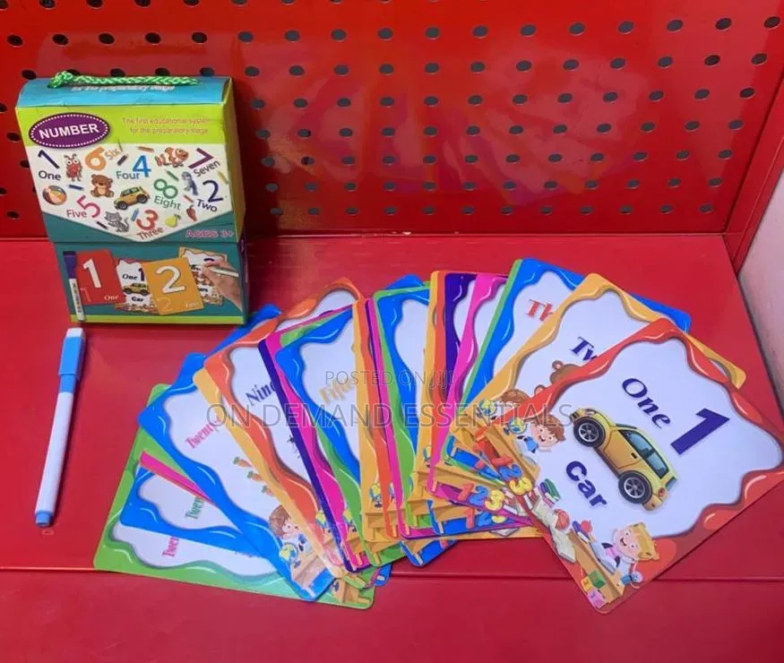 ENGLISH BIG NUMERAL CARDS Fun Easy to Understand