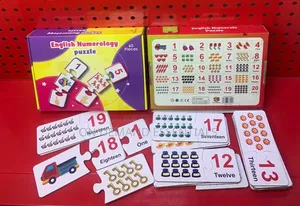 English Numeral Puzzle With Images