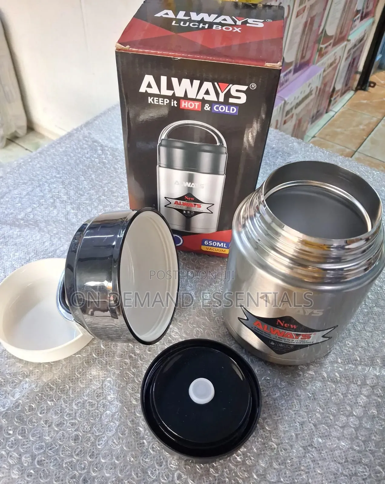 Always Lunch Box
Keeps It Hot Col
650ML Vacuum