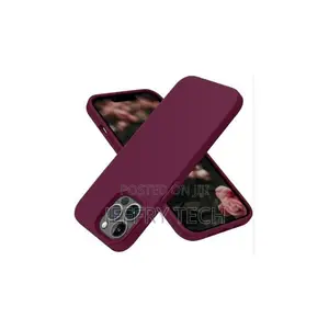 Soft Silicone Back Cover for iPhone 12 Pro Max – Protective, Maroon