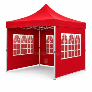 Outdoor Gazebo Tent With Sidewalls and Windows
