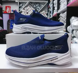 Skechers GOwalk 8 - Aleena Navy Blue Slip-on Walking Shoes